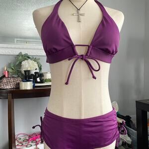Y2k 2000s purple bikini